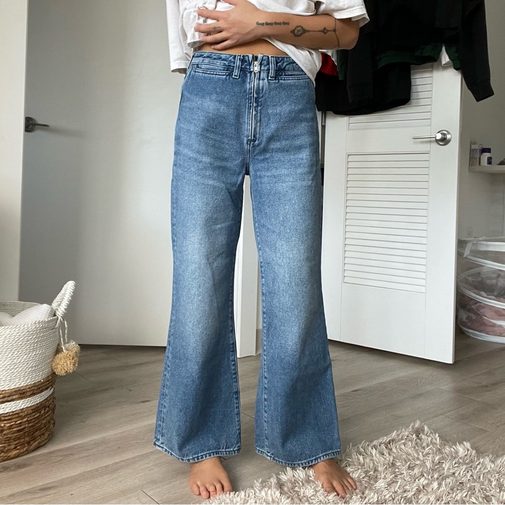Zara Light Blue Flare Women's Jeans